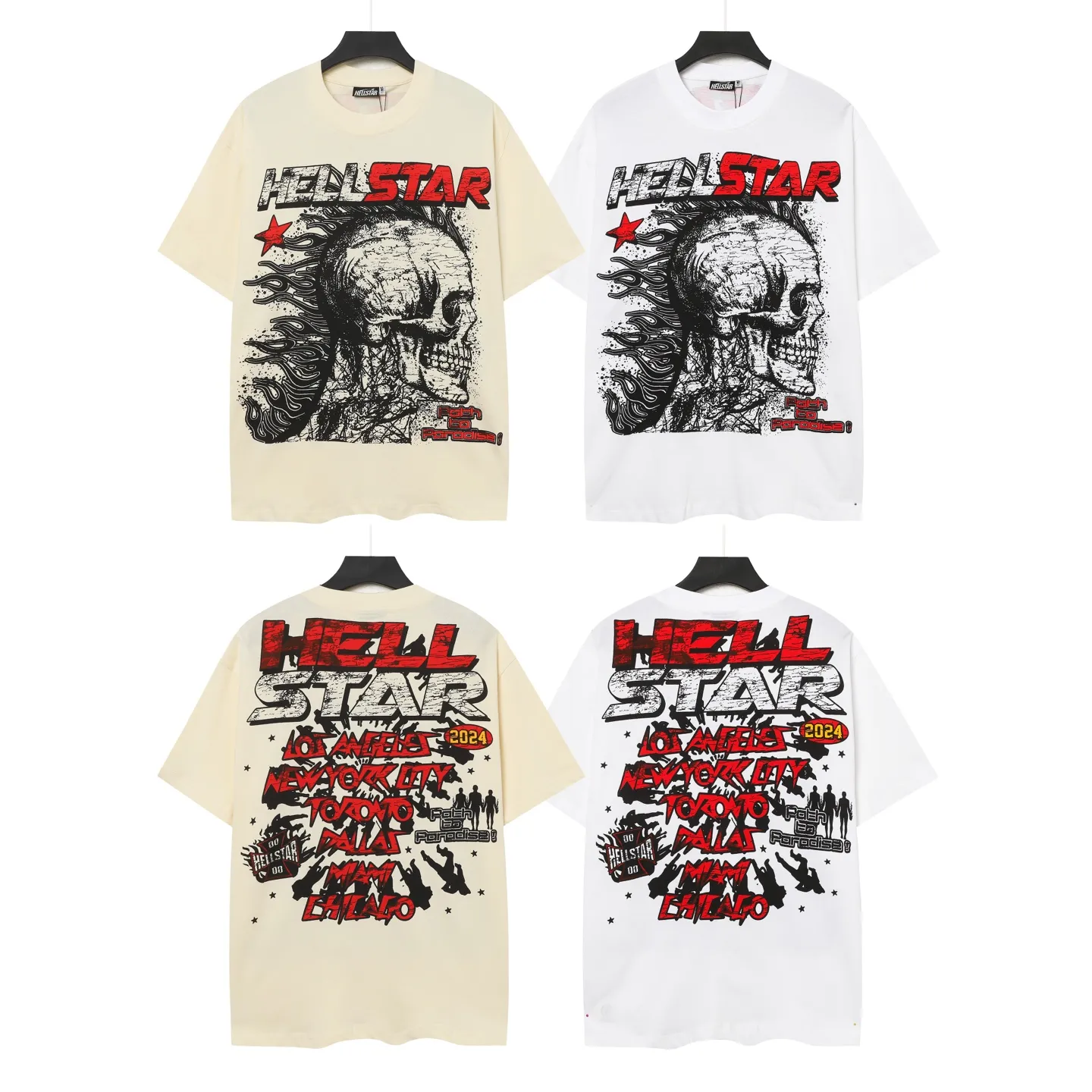 752#White/ I P54 In Stock Hellstar 、 T （fabric):32 240 Sizes（size）：S-M- L- X L （colour）：White： 👉 👉 👉